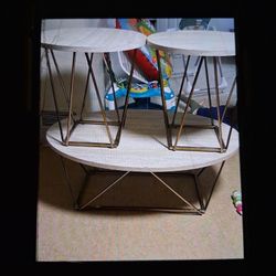 Coffee Table & 2 End Tables Set 