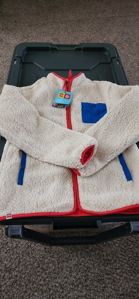 Target x LEGO Sherpa Fleece Zipped Jacket Youth Kids Size Large L