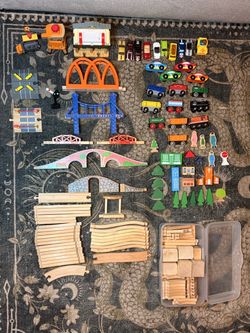 131-Piece Wooden Railway Mega Expansion Lot – Multi-Brand Compatible