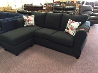 Black Sectional with chaise