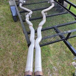 2022 Challenger R T Full Exhaust Mid Mufflers Deleted And A MBRP Catback