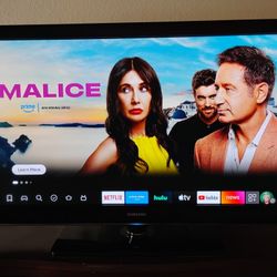 Samsung 60" Plasma TV With Attached Pedestal 