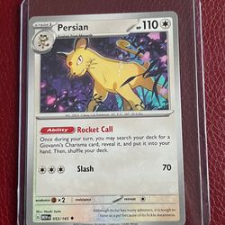 2023 Pokémon 151 Violet Scarlet Persian 53 /165 English TCG