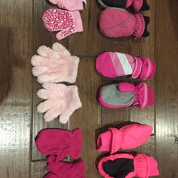 6 Pairs--kids Gloves For Cold- Winter-Ski (up to 7yrs)