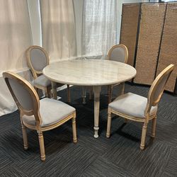 Luxury dinning set of 4 chairs with lovely table