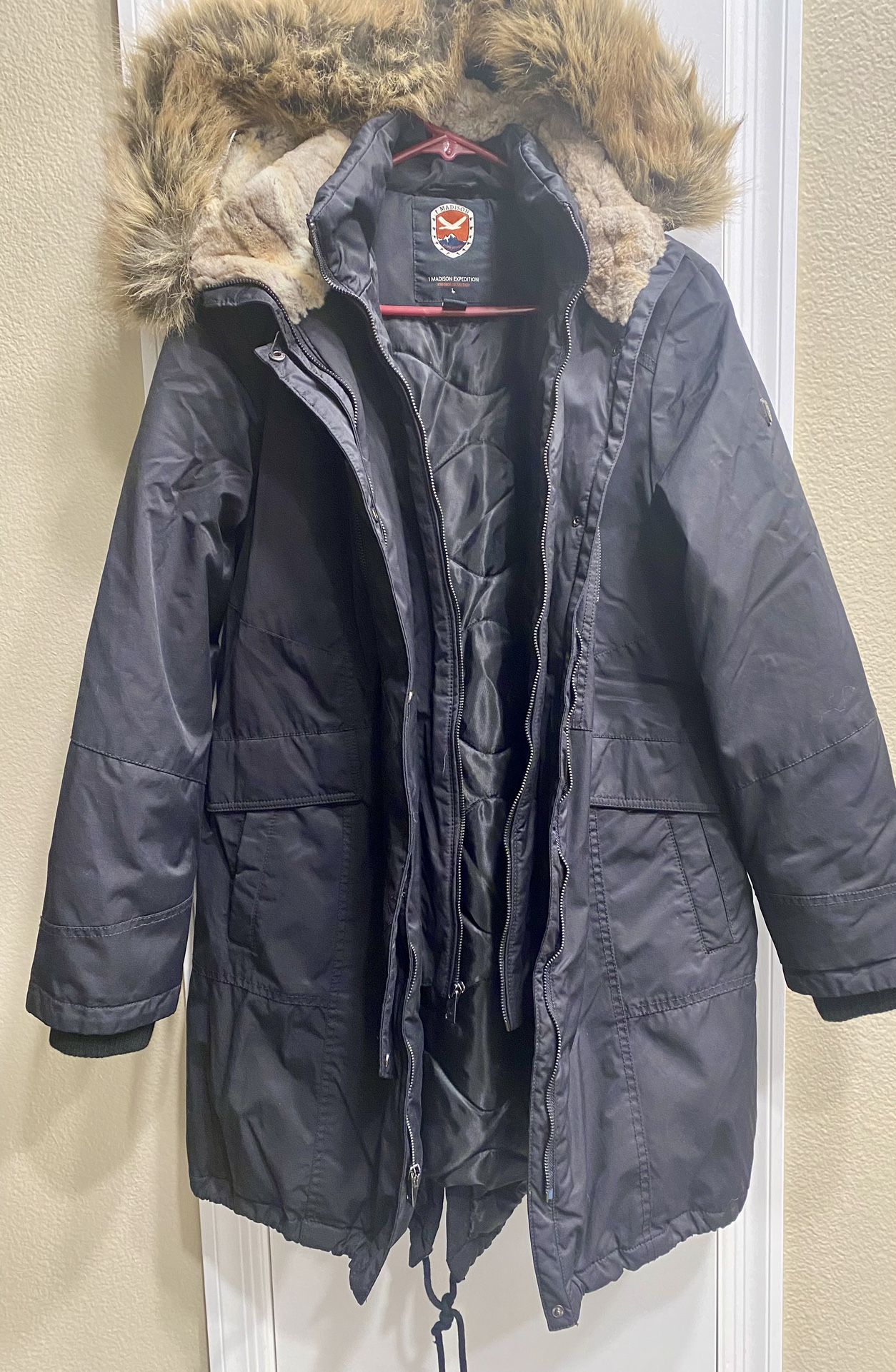 1 Madison Expedition Heritage Collection Ladies Parka Black Size Large