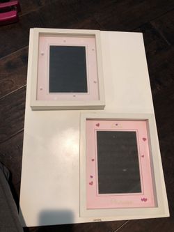 Two wood frames