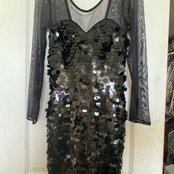 Vintage Sheer Black Dress