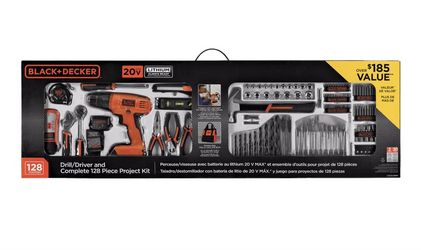 128 pieces tools set and drill