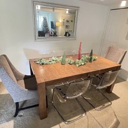 D585-35 Ashley Furniture Birnalla - Light Brown Rectangular Dining Room Butterfly Extension Table