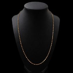 14K solid gold diamond-cut chain Tested And Verified