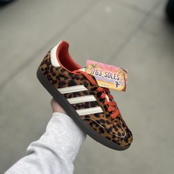 Adidas Samba Red Leopard