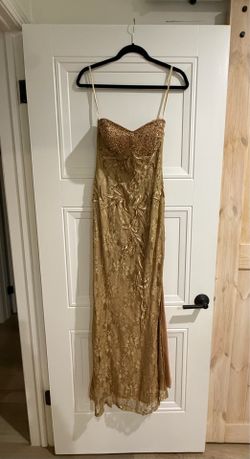 Long Gold Formal Dress