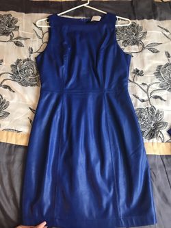 Small royal blue leather dress