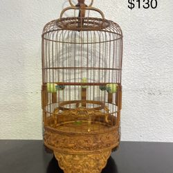 Asian Bamboo Bird Cage 
