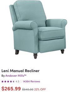 Leni manual recliner andover mills discount