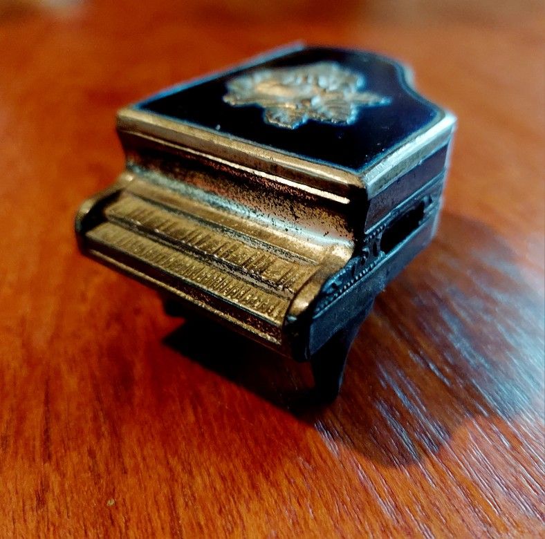 Vintage Piano Jewelry Trinket Box Made In Occupied Japan