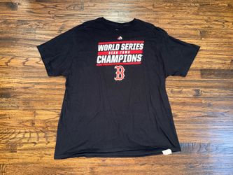 Majestic Boston Red Sox Black T-Shirt 2018 World Series Signature Bean Town 2XL