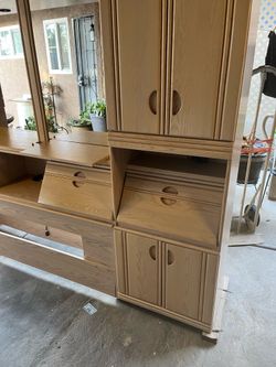 Solid wood modular headboard