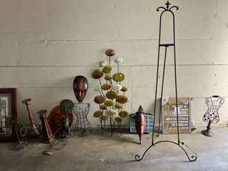 African art pieces / paintings/ metal art / records  ext