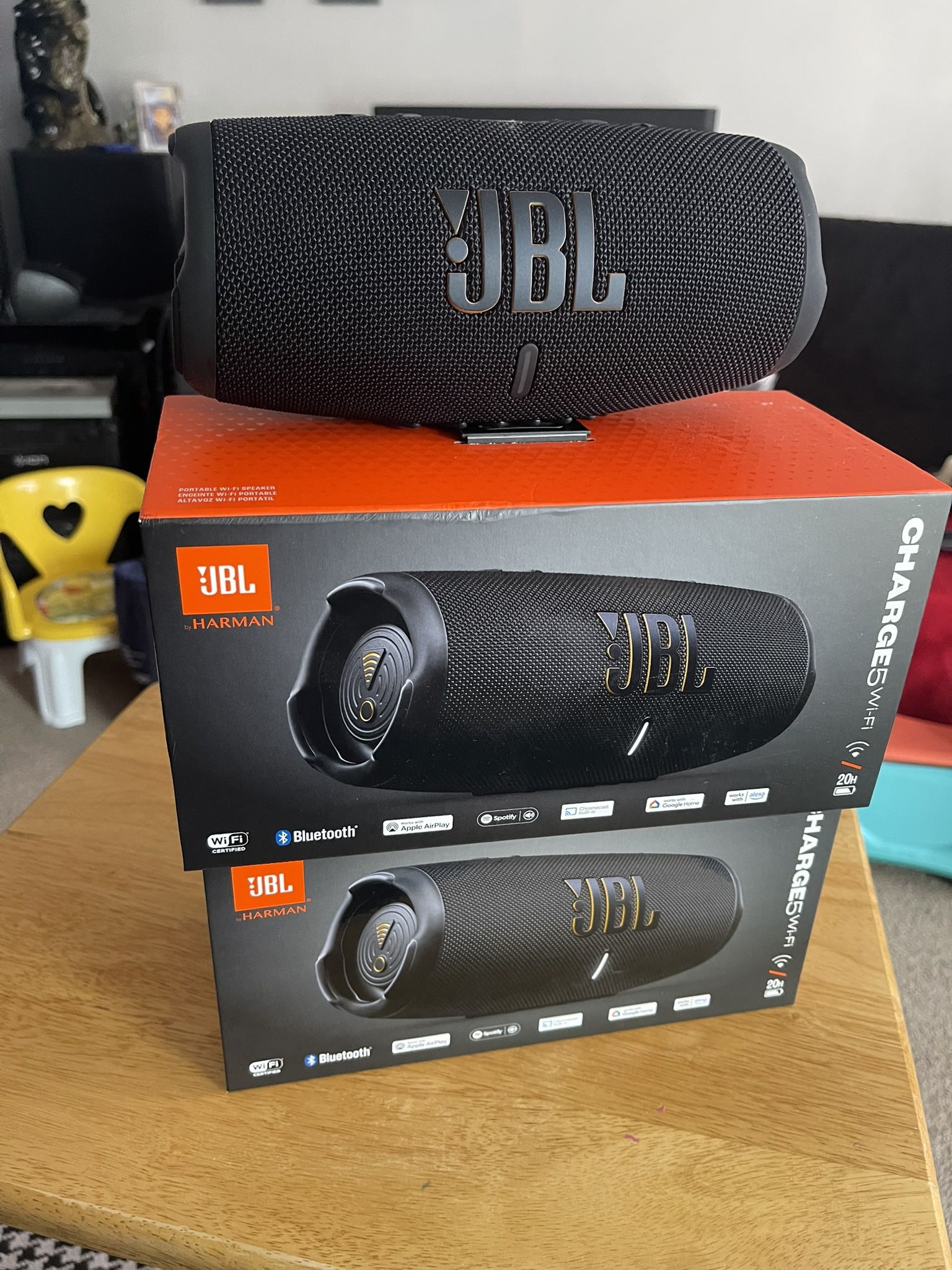 JBL Charge 5 Wifi SE Portable Bluetooth Speaker β Powerful JBL Pro Sound, Deep Bass, IP67 Waterproof, Power Bank