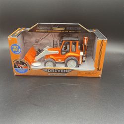 DRIVEN Battat Backhoe Loader Micro Series Toy Tractor Realistic Sounds EXCAVATOR