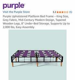 Purple mattress base