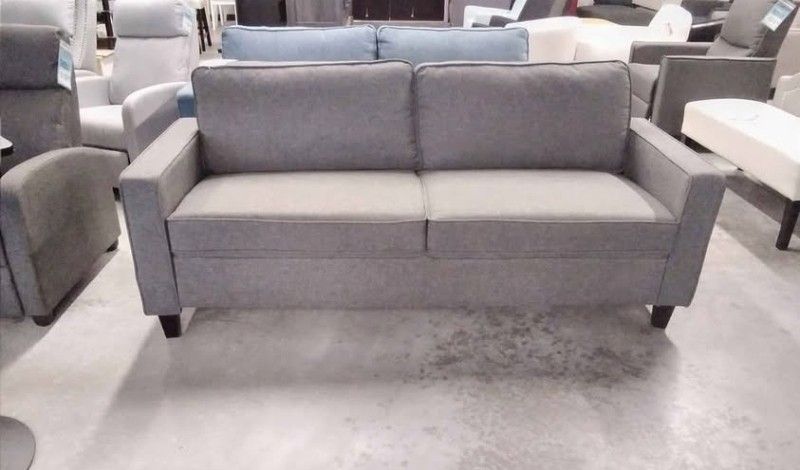 Sofa, 3-Seater, Gray Fabric 