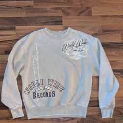 Men’s small tan WorldWide Records crew neck sweater
