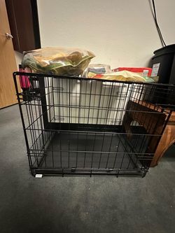 🐶 Small Dog Crate + Puppy Pads + Treats & Chews – $35 OBO! COMPLETE BUNDLE!