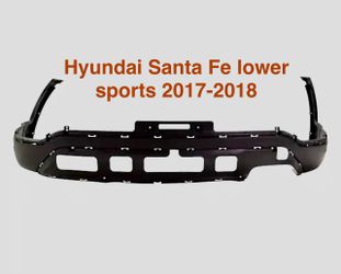 Rear bumper cover (lower sport) hyundai Santa fe 2017-2018