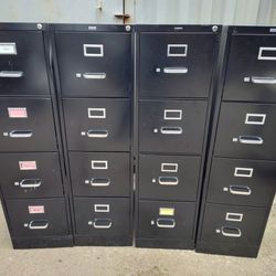 Black Letter Size 4 Drawer Vertical Filing Cabinet 6 Are Available 