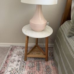Marble-Top End table/ Night Stand/ Plant Stand