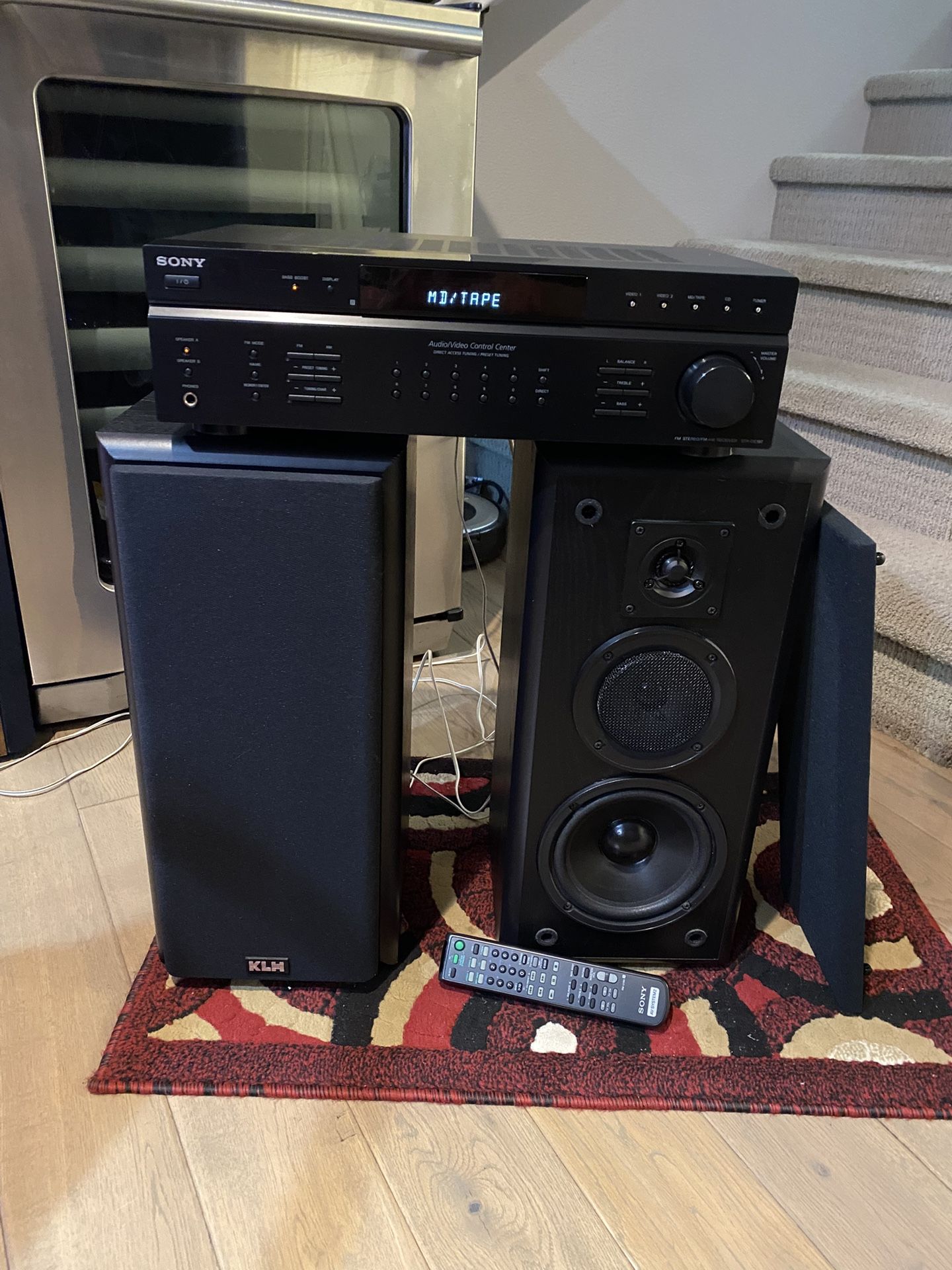 sony bluetooth stereo receiver two speakers