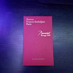 baccarat cologne 540