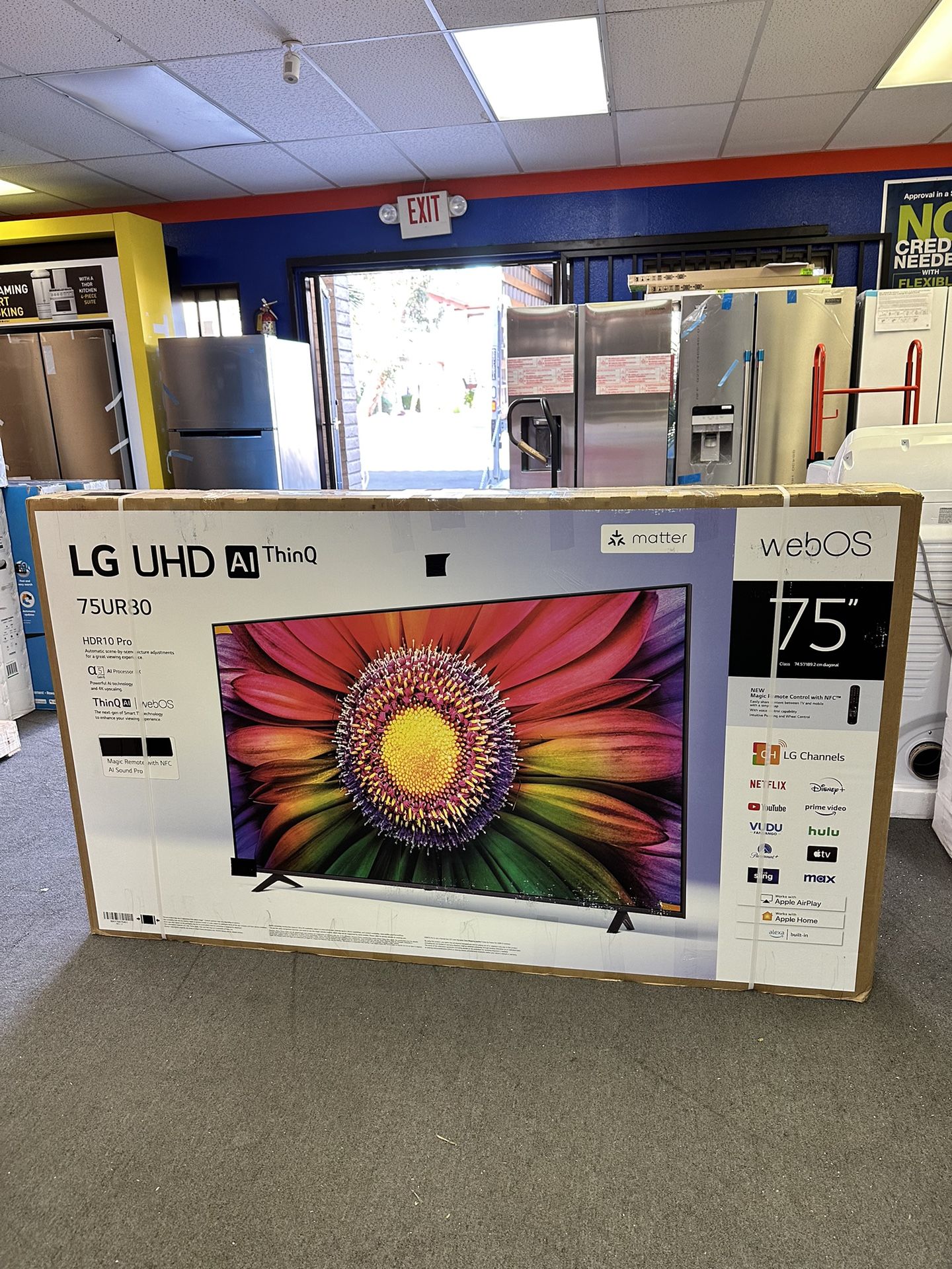 75” LG TV 4K Smart HDR LED