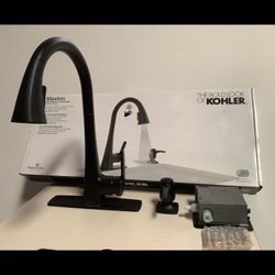 KOHLER Maxton Touchless PullDown Kitchen Faucet with Soap Dispenser, Matte Black