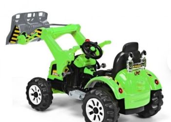12 V Battery Powered Kids Ride on Dumper Truck-Green