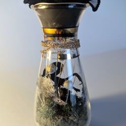 Unique Handmade Creature Diorama In Antique Glass
