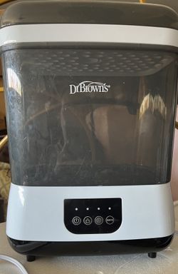 Dr brown sterilizer baby wash and dry bottles