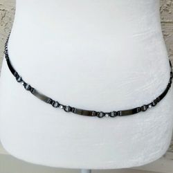 Brass Tone Crystal Belt