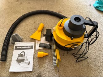 Car Vacuum Cleaner, 12V Wet & Dry Ultra Vac vacuum and Air Inflator
