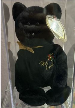 TY black beanie baby the end