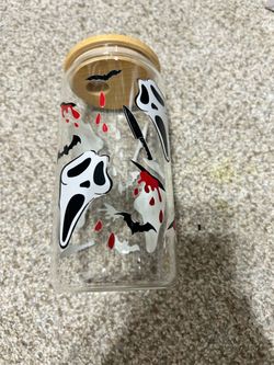 Halloween glass 16 oz