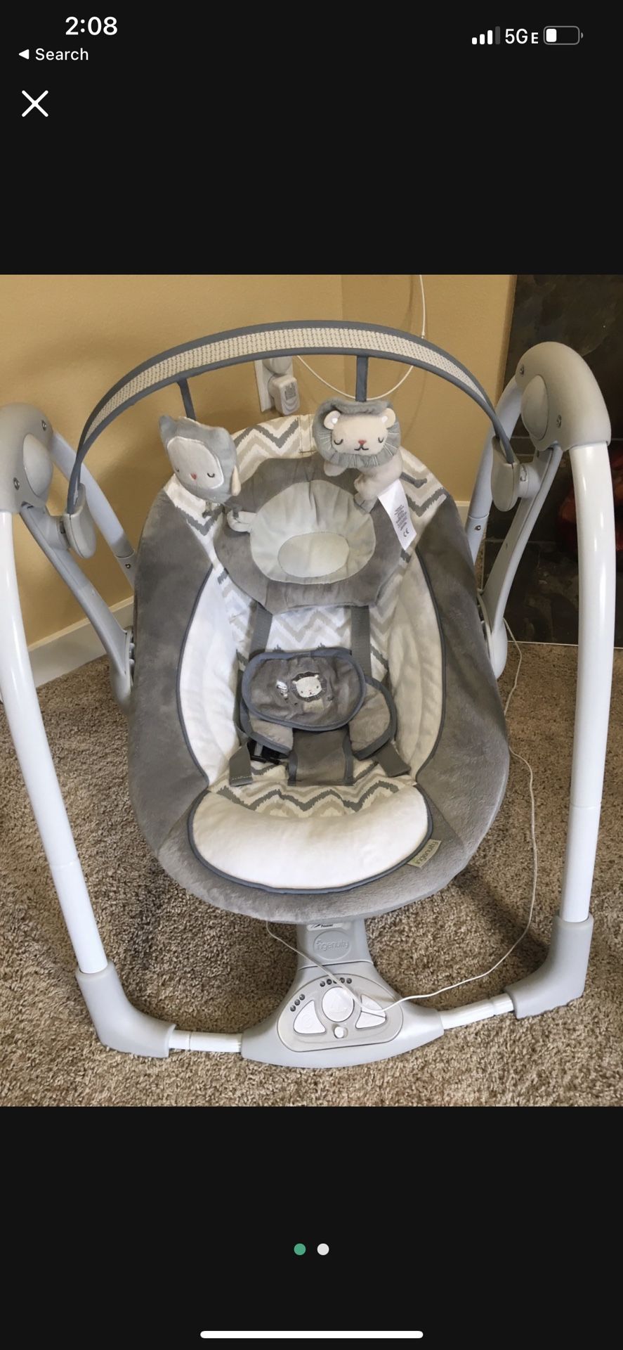 Ingenuity Power adapt Portable Baby Swing