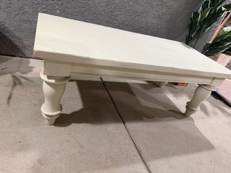 Off-White Farmhouse Coffee Table Pottery Barn