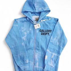 Gallery Dept. blue tie-dye zip-up Jacket “Size Large”