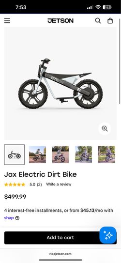 Jax Electric Dirt Bike