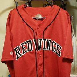 NHL Detroit Red Wings Stitched Jersey Brand Majestic Size XXL 2XL [RARE]
