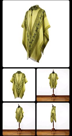 Lightweight BABY ALPACA Wool Hooded Brunos Poncho Pullover
